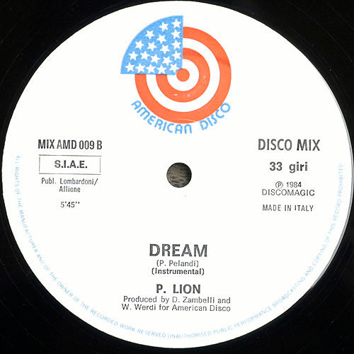 (Occasion) P. Lion – Dream [Vinyle 45 Tours]