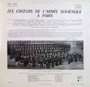 (occasion) Les Chœurs De L'Armée Soviétique – Chœurs De L'Armée Soviétique A Paris [Vinyle 33 Tours]