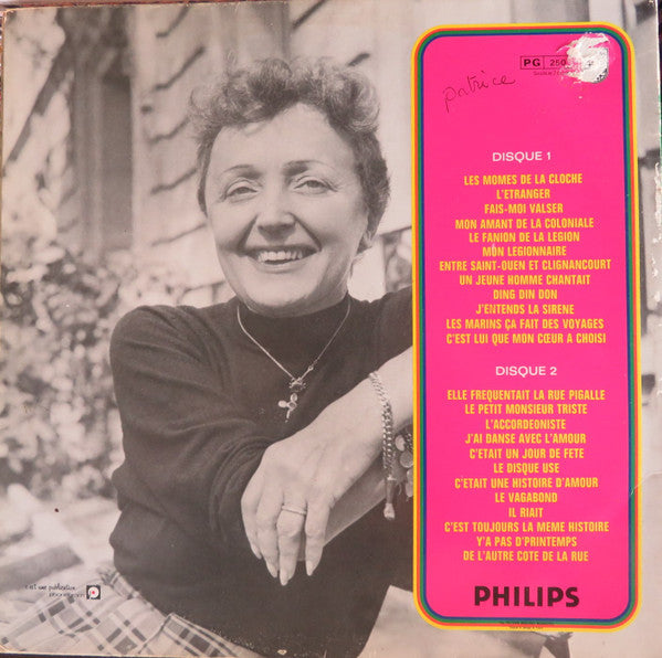 (occasion) Edith Piaf – Les Grands Succès D'Edith Piaf "Mon Legionnaire" [Vinyle 33 Tours]