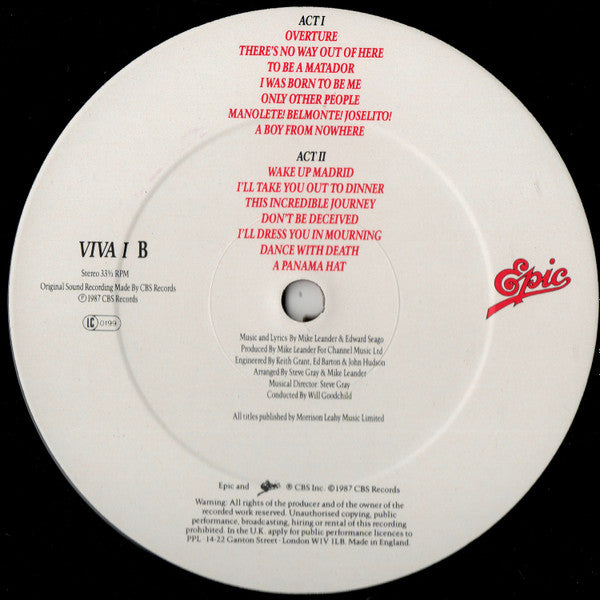 (occasion) Mike Leander & Edward Seago – Matador The Musical Story Of The Life Of El Cordobes [Vinyle 33 Tours]