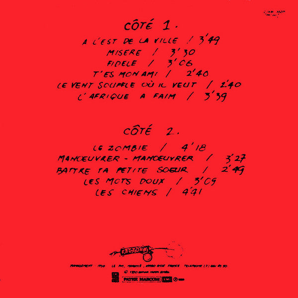 (Occasion ) Factory (8) – Sur Le Côté [Vinyle 33 Tours]