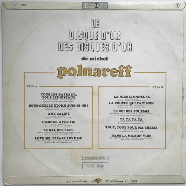 (Occasion ) Michel Polnareff – Le Disque D'Or Des Disques D'Or [Vinyle 33 Tours]