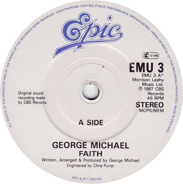 (Occasion) George Michael – Faith [Vinyle 45Tours]