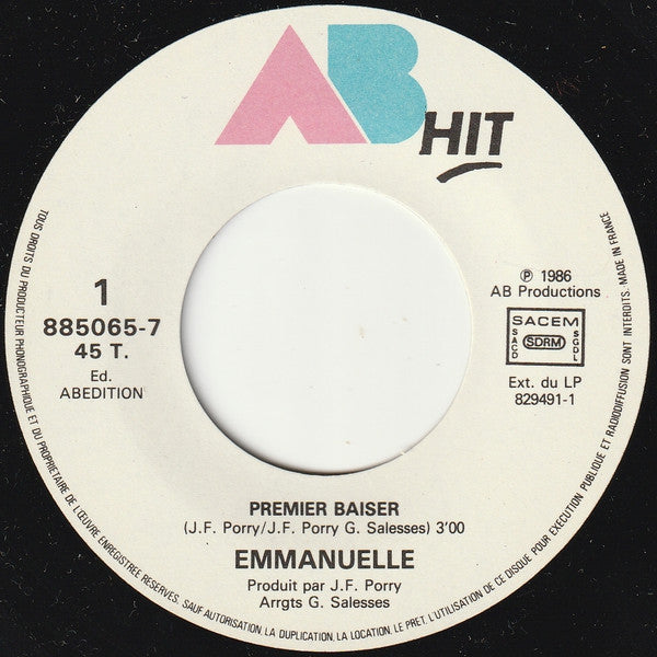 (Occasion) Emmanuelle – Premier Baiser [Vinyle 45 Tours]