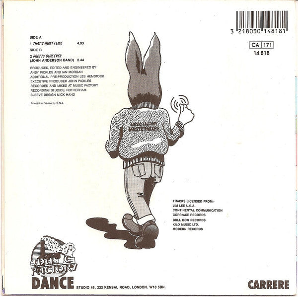 (Occasion) Jive Bunny And The Mastermixers – That's What I Like [Vinyle 45 Tours]