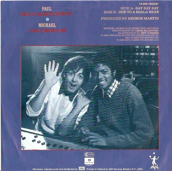 (Occasion) Paul McCartney ● Michael Jackson – Say Say Say [Vinyle 45Tours]