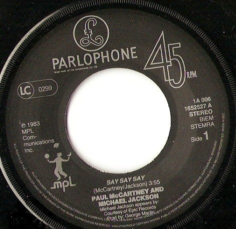 (Occasion) Paul McCartney ● Michael Jackson – Say Say Say [Vinyle 45Tours]