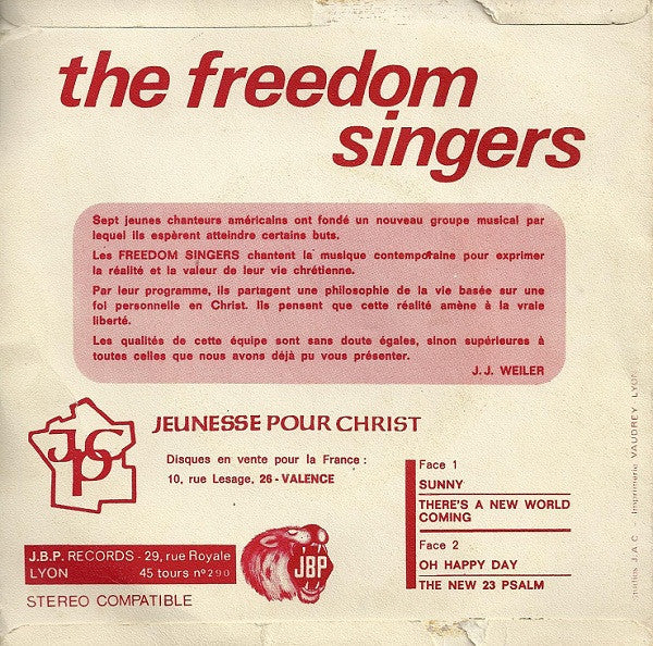 (Occasion )The Freedom Singers – Freedom Singers [Vinyle 45 Tours]