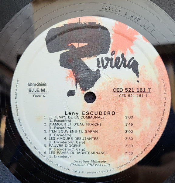 Leny Escudero – Escudero 71  [Vinyle 33Tours]