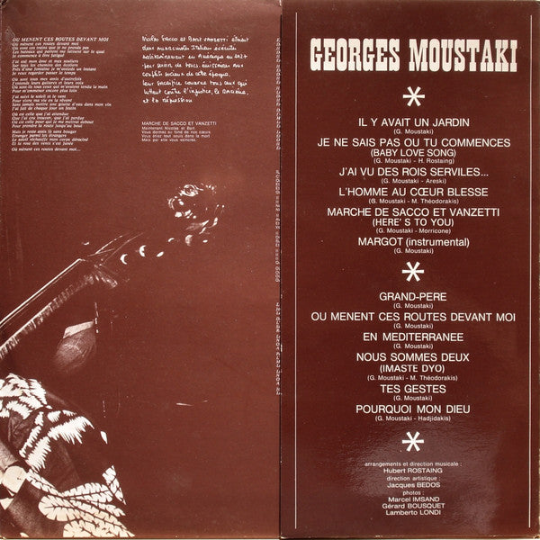 (Occasion ) Moustaki – Georges Moustaki [Vinyle 33 Tours]