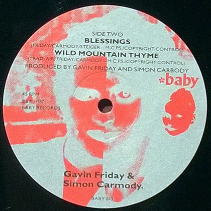 (occasion) Gavin Friday & Simon Carmody – You Can't Always Get What You Want [Vinyle 45 Tours]