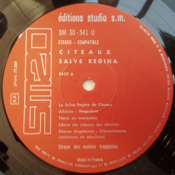 Chœur Des Moines Trappistes De L'Abbaye De Citeaux – Citeaux Salve Regina [Vinyle 33Tours]