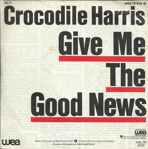 (Occasion) Crocodile Harris Give Me The Good News [Vinyle 45 Tours]
