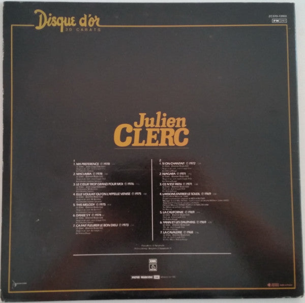 (Occasion ) Julien Clerc – Disque D'Or [Vinyle 33 Tours]