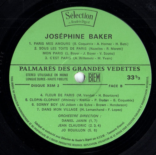 (Occasion) Palmarès Des Grandes Vedettes [Vinyle 33 Tours]