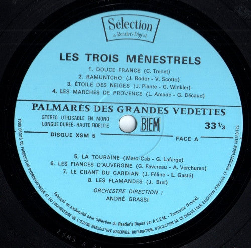 (Occasion) Palmarès Des Grandes Vedettes [Vinyle 33 Tours]