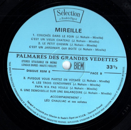 (Occasion) Palmarès Des Grandes Vedettes [Vinyle 33 Tours]
