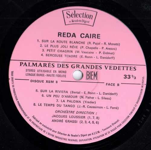 (Occasion) Palmarès Des Grandes Vedettes [Vinyle 33 Tours]