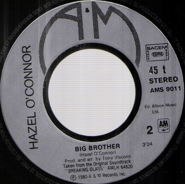 (Occasion) Hazel O'Connor Will You? [Vinyle 45 Tours]