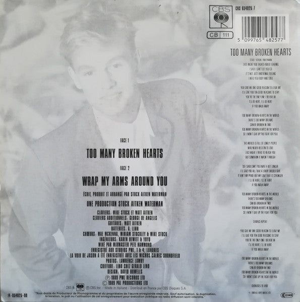 (Occasion) Jason Donovan – Too Many Broken Hearts [Vinyle 45 Tours]