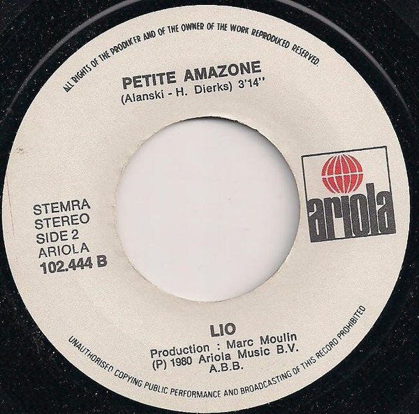 (Occasion) Lio – Amoureux Solitaires (Dis Moi Que Tu M'aimes) [Vinyle 45Tours]