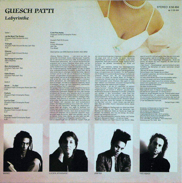 (occasion) Guesch Patti – Labyrinthe [Vinyle 33 Tours]