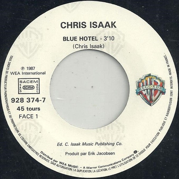 (Occasion) Chris Isaak – Blue Hotel [Vinyle 45 Tours]