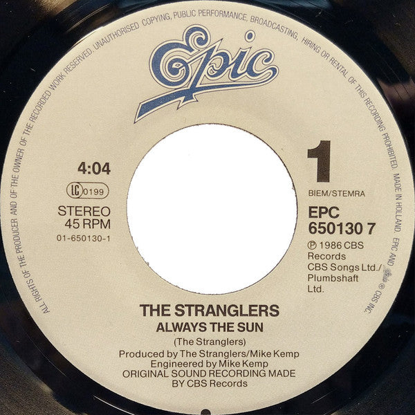 (Occasion) The Stranglers – Always The Sun [Vinyle 45 Tours]