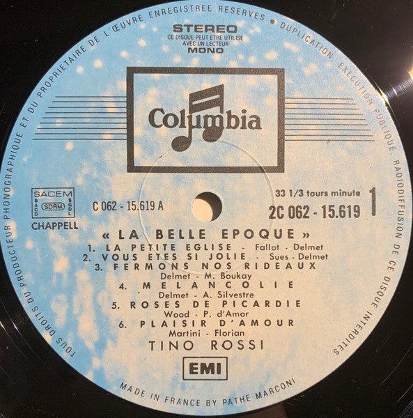 (occasion) Tino Rossi – "La Belle Epoque" [Vinyle super 33 Tours]