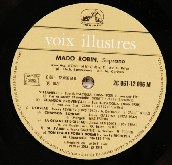 (Occasion ) Mado Robin – Mado Robin [Vinyle 33 Tours]