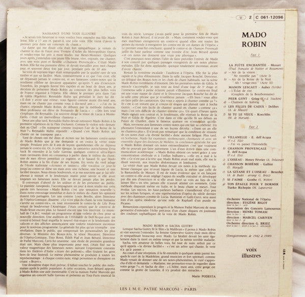 (Occasion ) Mado Robin – Mado Robin [Vinyle 33 Tours]
