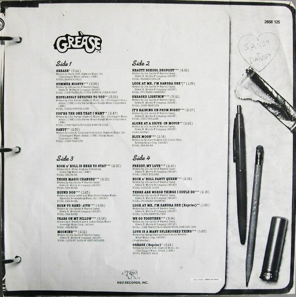 (Occasion) Various – Grease (Bande Originale Du Film) [Vinyle 33 Tours]