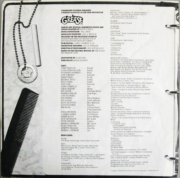(Occasion) Various – Grease (Bande Originale Du Film) [Vinyle 33 Tours]