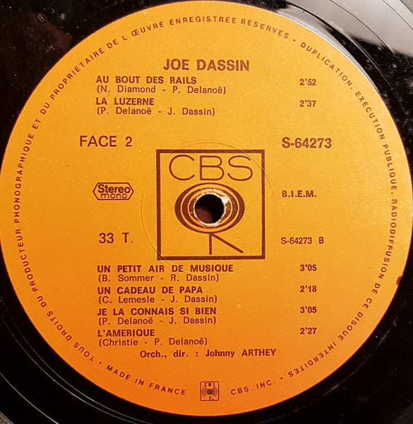(Occasion) Joe Dassin – Joe Dassin [Vinyle 33 Tours]