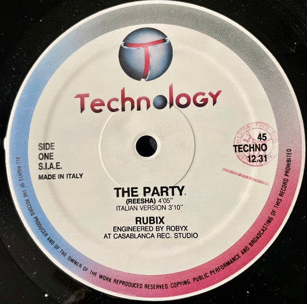 (occasion) Rubix – The Party [Vinyle 45 Tours]