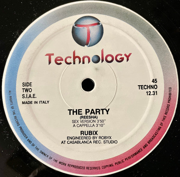 (occasion) Rubix – The Party [Vinyle 45 Tours]