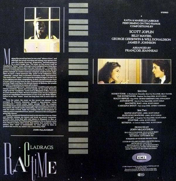 (occasion) Katia Et Marielle Labèque – Gladrags [Vinyle 33 Tours]
