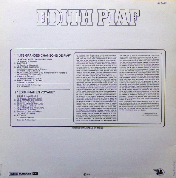 (Occasion) Edith Piaf – Edith Piaf [Vinyle 33Tours]