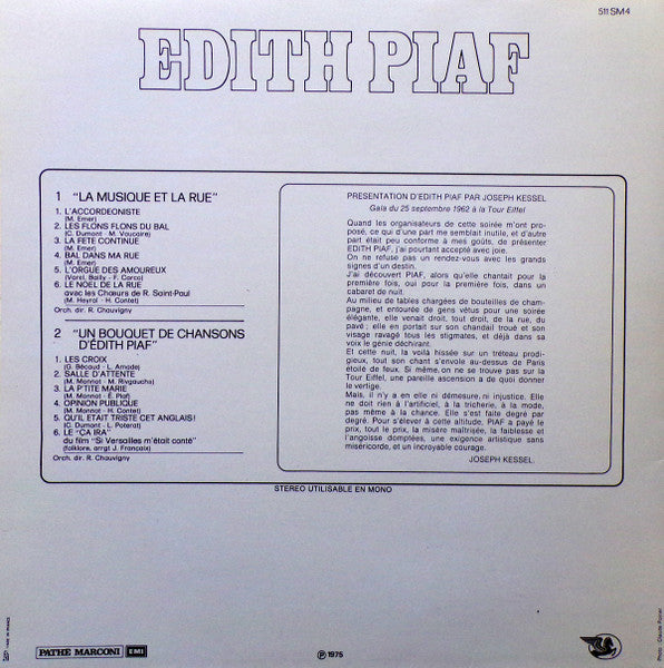 (Occasion) Edith Piaf – Edith Piaf [Vinyle 33Tours]