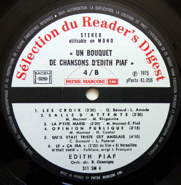 (Occasion) Edith Piaf – Edith Piaf [Vinyle 33Tours]