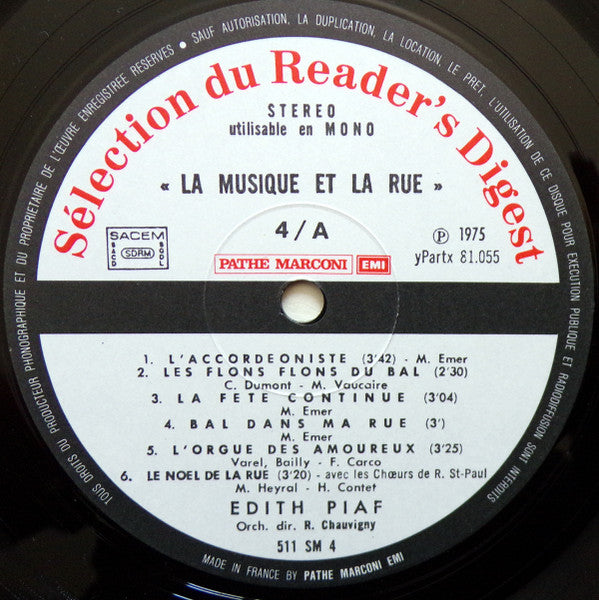 (Occasion) Edith Piaf – Edith Piaf [Vinyle 33Tours]