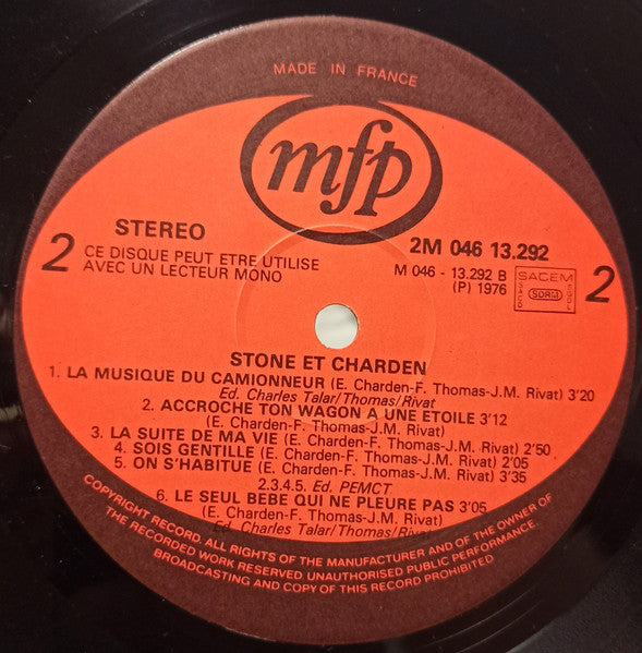 (occasion) Stone Et Charden – L'Avventura [Vinyle 33 Tours]