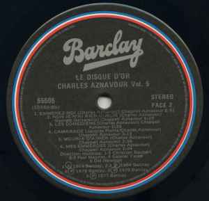 (occasion) Charles Aznavour – Le Disque D'or [Vinyle 33 Tours]