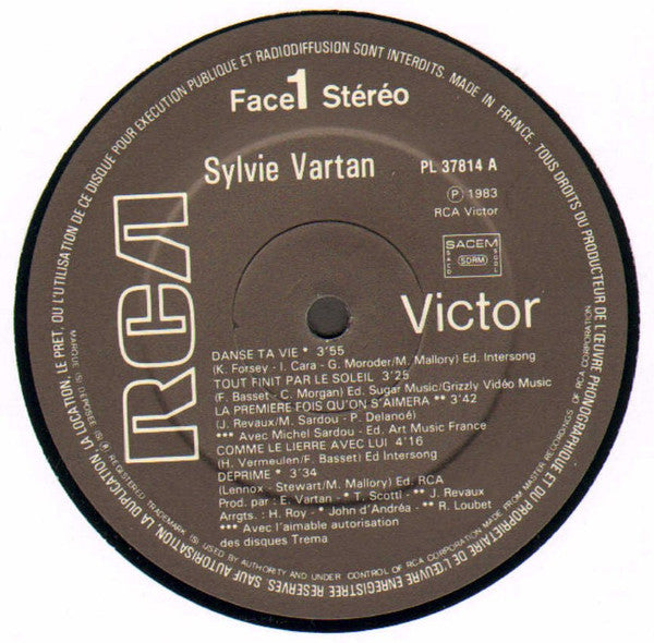 (Occasion) Sylvie Vartan – Sylvie Vartan [Vinyle 33 Tours]