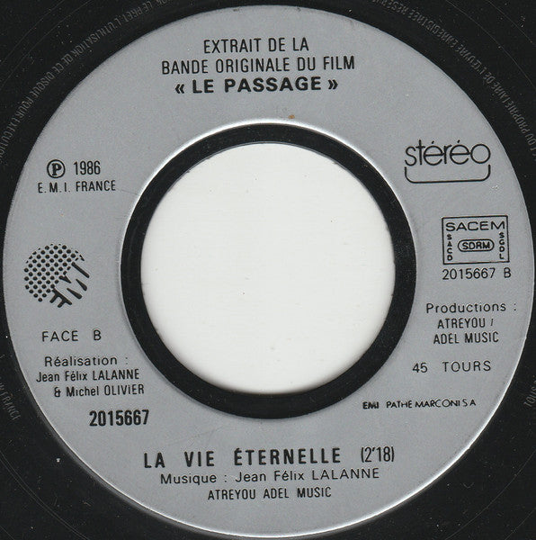 (Occasion) JFrancis Lalanne – Extrait De La Bande Originale Du Film "Le Passage" [Vinyle 45Tours]
