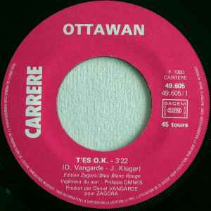 (Occasion) Ottawan – T'es O.K. / Comme Aux U.S.A.[Vinyle 45 Tours]