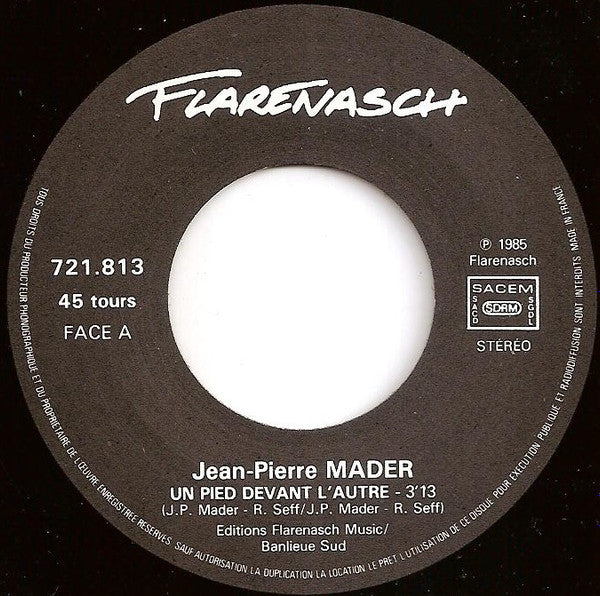 (Occasion) Mader – Un Pied Devant L'autre [Vinyle 45Tours]