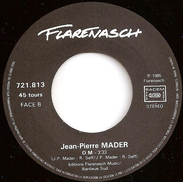(Occasion) Mader – Un Pied Devant L'autre [Vinyle 45Tours]