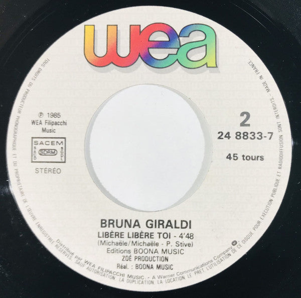 (Occasion) Bruna Giraldi – J'Ecoute La Musique [Vinyle 45Tours]