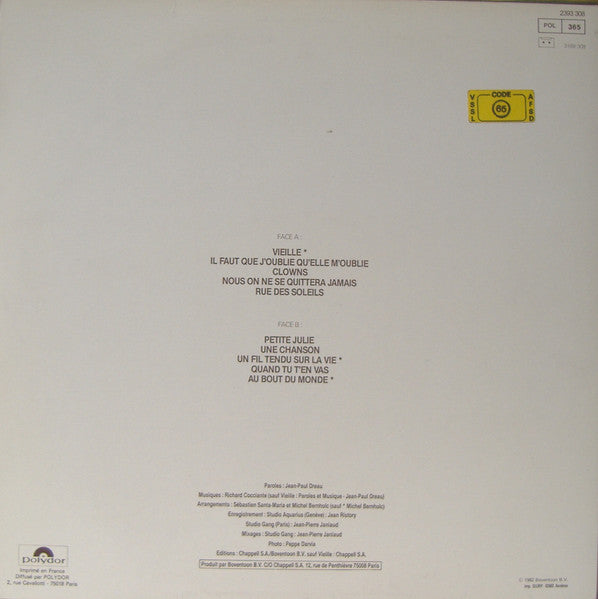 (Occasion ) Richard Cocciante – Richard Cocciante [Vinyle 33 Tours]